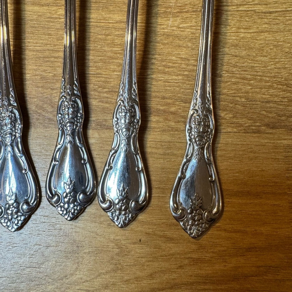 KENNETT SQUARE 5 Iced Tea Spoons Oneida Distinction Deluxe Stainless HH - Picture 4 of 12